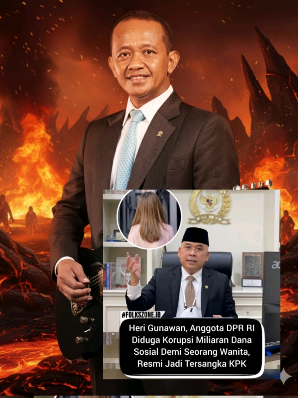 Anggota DPR Fraksi Partai Gerindra, Heri Gunawan, tengah menjadi sorotan publik setelah diduga memberikan uang lebih dari Rp2 miliar dan satu unit mobil senilai Rp1 miliar kepada seorang perempuan berinisial FA. Uang dan mobil tersebut diduga bersumber dari hasil korupsi dana Corporate Social Responsibility (CSR) milik Bank Indonesia (BI) yang seharusnya diperuntukkan bagi kegiatan sosial masyarakat. Dalam penyelidikan, Heri disebut menugaskan sejumlah tenaga ahlinya untuk menyusun dan mengajukan proposal bantuan dana sosial kepada BI dan Otoritas Jasa Keuangan (OJK). Proposal itu diajukan melalui empat yayasan yang berafiliasi dengan Rumah Aspirasinya, tempat ia bernaung sebagai anggota Komisi XI DPR RI. Tak hanya itu, ia juga diduga meminta dana serupa kepada mitra kerja lainnya di lingkungan Komisi XI dengan pola yang sama—menggunakan yayasan sebagai jalur penyaluran dana. Padahal, dana CSR tersebut semestinya digunakan untuk kepentingan masyarakat luas. Namun, dalam praktiknya, dana itu justru diduga dimanfaatkan untuk kepentingan pribadi dan orang-orang dekat politikus tersebut. Kini, Komisi Pemberantasan Korupsi (KPK) telah resmi menetapkan Heri Gunawan sebagai tersangka dalam kasus dugaan penyalahgunaan dana sosial dan CSR yang dikelola oleh BI dan OJK. Kasus ini menambah daftar panjang praktik penyelewengan dana sosial oleh pejabat publik yang seharusnya menjadi teladan dalam pengelolaan anggaran negara. Sc: Liputan6 caption copy dari : @folkszone.id edit : komentar jadi lagu | lirik dari komentar (tt) warga.random.ai (ig) saya.den_ #beritahariini  #beritaviral  #beritaterbaru  #korupsi  #beritaterkini 