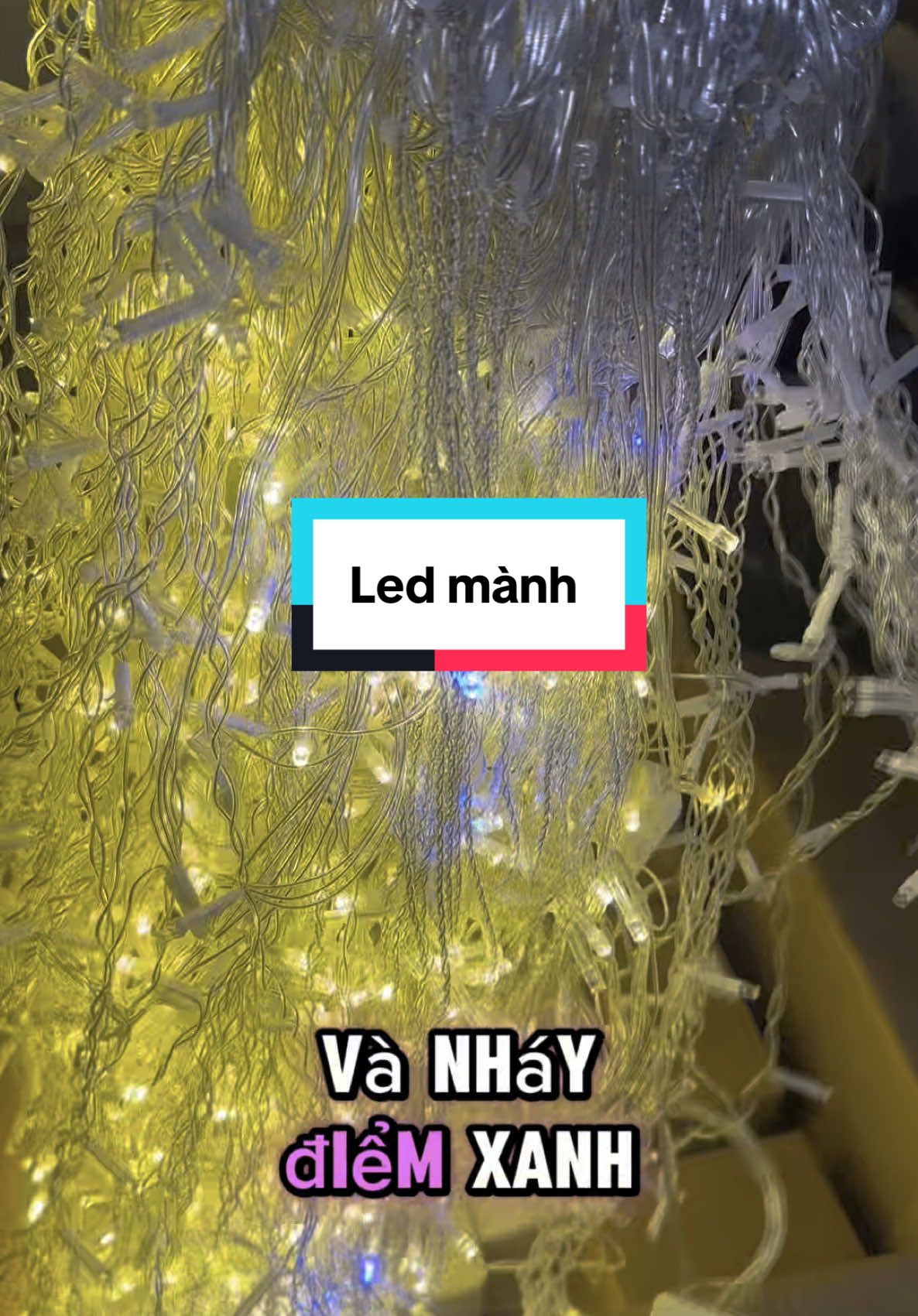 Led mành rủ siu đẹp siu dẻ #denled #led #khosidenled #dentrangtri #tongkho #ledtrangtri #xuhuong #denledgiare #noen 