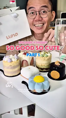 Orh Nee Cake Petite -  Vanilla sponge layered with velvety yam ginkgo paste, topped with coconut Chantilly cream, white chocolate pearls, and desiccated coconut. Luna Patisserie #cake #dessert #gift #birthday #createtowin 6pc cake set sosolomon22 Luna Patisserie sosolomon22 
