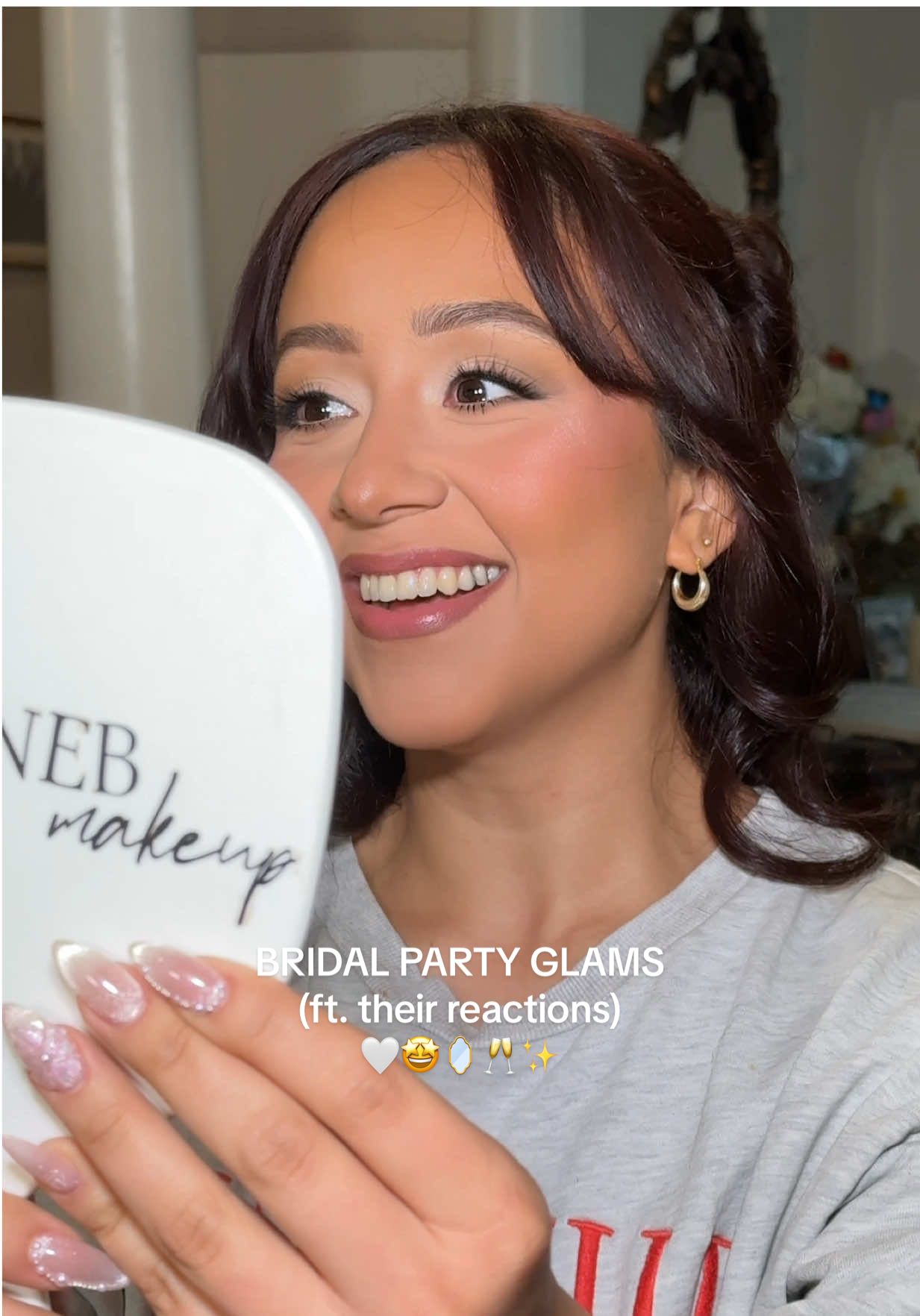 Made my job so easy — their skin was honestly flawless! 🤍😭✨  ALWAYS using my @loréal paris usa 3 sec setting mist to lock it in! #weddingtok #bridalparty #bridalmakeupartist #travelmua #weddingmakeup  