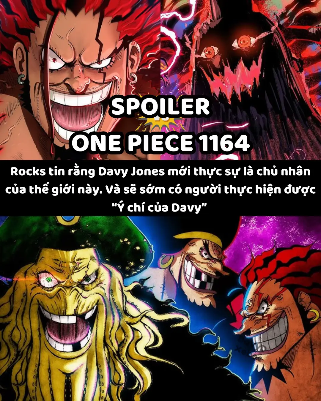 [Spoiler Chap 1164] - Xebec nói rằng huyền thoại Davy (D.) Jones tức tổ tiên hắn từng chính là 