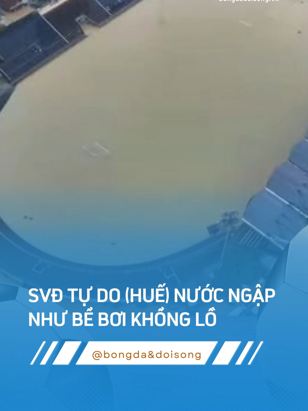 SVĐ TỰ DO (HUẾ) NƯỚC NGẬP NHƯ BỂ BƠI KHỔNG LỒ #sportsontiktok #bongdavadoisong #viral #thethaomoingay #thethaovietnam #bongdaquocte #trending #vietnam #seagames2025