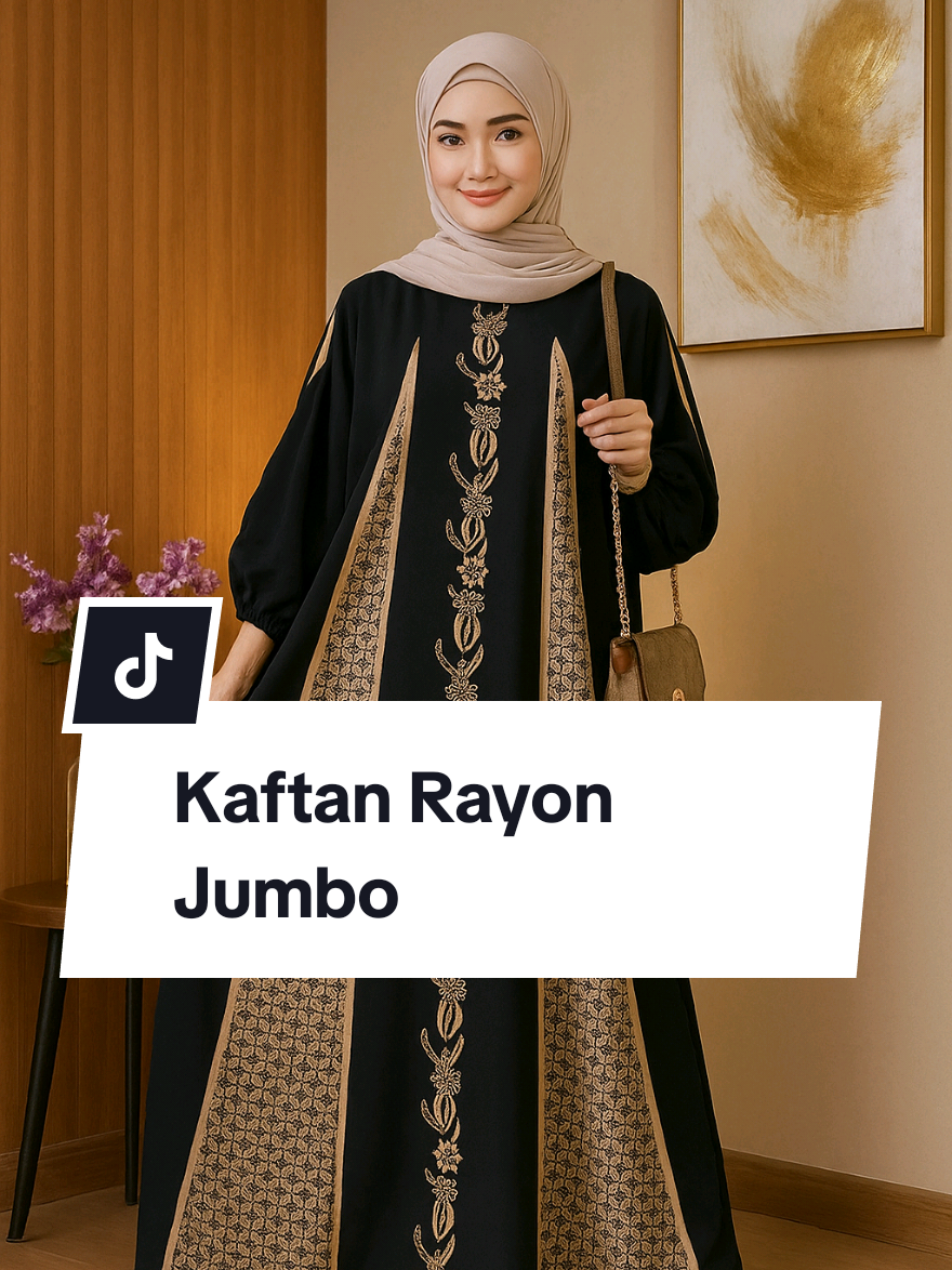 Kaftan rayon Jumbo dengan Ld 180cm #kaftanstyle #kaftanviral #kaftan #kaftanmurah #iyastore 