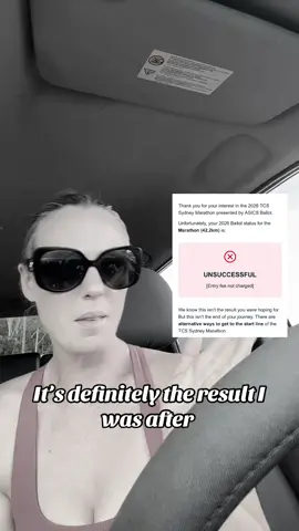 I was hoping this would be the outcome @Abbott World Marathon Majors @TCS Sydney Marathon .. thank goodness for that ..  let’s do the GC Mara instead  #sydney #marathon #runtok 