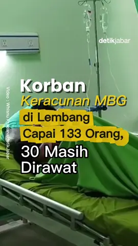 Kasus keracunan gegara menu MBG yang menimpa pelajar di Desa Cibodas, Kecamatan Lembang, Kabupaten Bandung Barat (KBB) terus melonjak. Berdasarkan data Dinas Kesehatan Bandung Barat, hingga Rabu (29/10/2025) pagi, ada sebanyak 133 siswa dari sejumlah sekolah yang mengalami gejala keracunan. Saat ini masih ada yang menjalani perawatan di sejumlah tempat. Para siswa yang mengalami keracunan MBG tersebut berasal dari SD Negeri 2 Cibodas, SD Negeri Buahbatu, SMP Negeri 4 Lembang, dan SMK Putra Nasional Cibodas. 