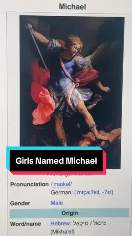 “Michael” is one of the most popular boy names of all-time. But I have a theory that if it were not for Michael Jackson and Michael Jordan, that it would have become a girls name. #name 