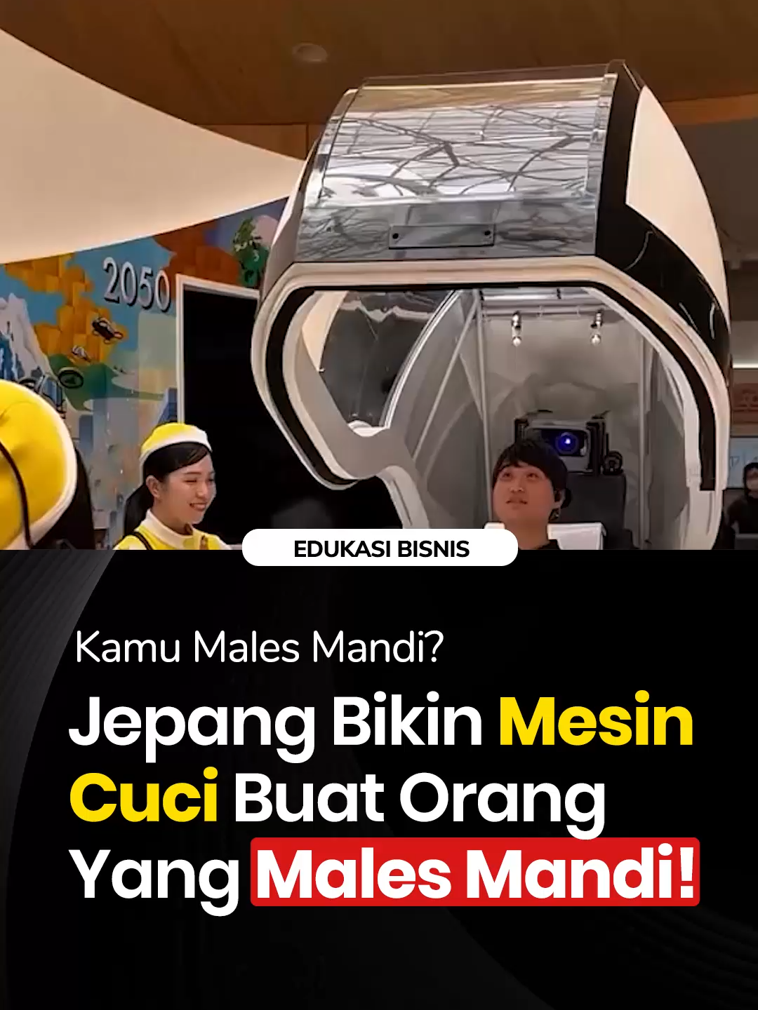 Sebuah terobosan unik datang dari Osaka, Jepang — sebuah kapsul mandi berteknologi kecerdasan buatan yang digadang-gadang bakal merevolusi cara manusia membersihkan diri. Inovasi ini diberi nama “Mira Ningen Sentakuki” atau dalam bahasa Inggris berarti “Future Human Washing Machine”. Cukup masuk ke dalam kapsul, seluruh proses pembersihan hingga pengeringan tubuh bisa selesai hanya dalam waktu sekitar 15 menit. Sumber: TT / kirsten_z_archer Gimana tanggapan kamu? Komen di bawah yaa Silahkan tag ke teman kamu atau bagian ini ke cerita kamu sehingga kamu dapat dan menjangkau banyak orang. Apakah kamu ingin info yang lainnya? follow @bisnismillenial dan dapatkan pembelajaran yang lainnya #millenialeducation #suksesbutuhperjuangan #carajualanonline #bisnismillenial