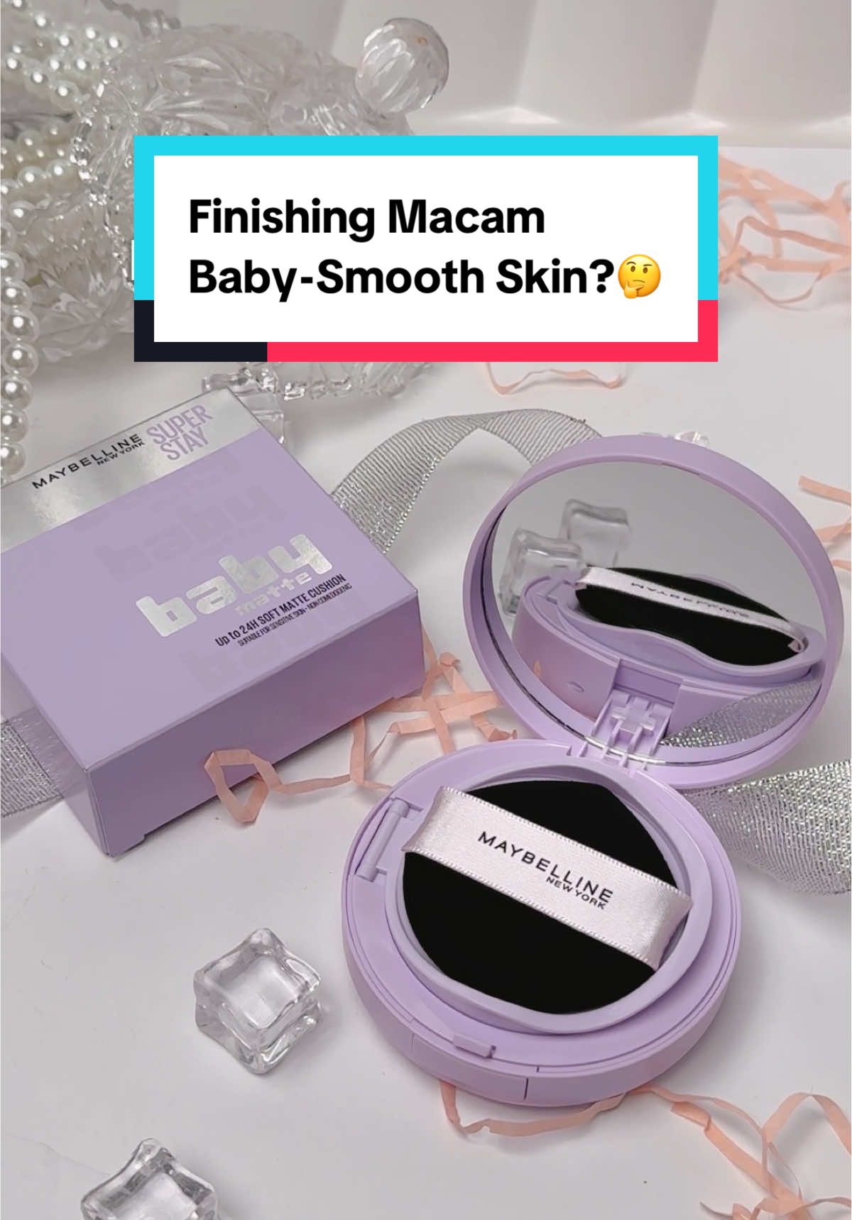 Pores who? 😏 The NEW Super Stay Baby Matte Cushion ni memang blur terus semua✅.  #maybelline #maybellinemalaysia #maybellinecushion #FYP #macamfilter