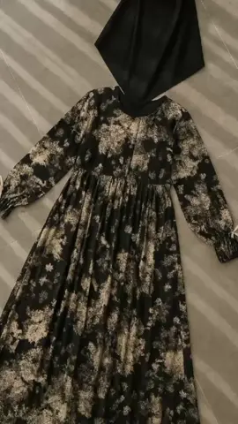 Dress gamis  anjani bahan rayon  motif#gamis #gamiskekinian #gamisanjani #gamismurah 