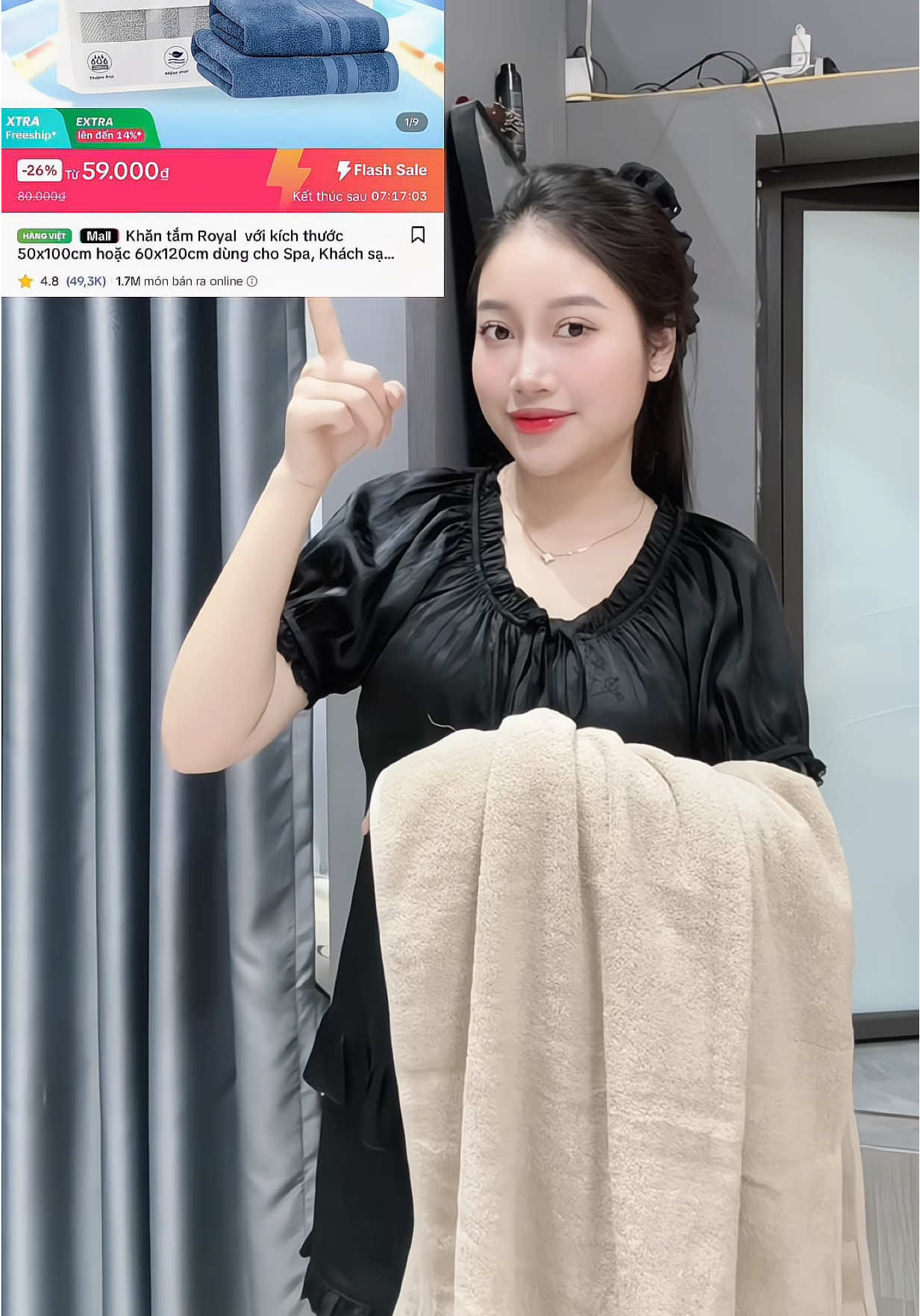 Tính ra cả năm mấy có mấy trăm mà đảm bảo sức khoẻ cho cả gia đình luôn í #khantamroyal #khantam #khantamcotton #thanhhuyenboutique #xuhuong 