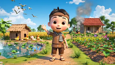 Video AI Veo3 Chuẩn bị lên bài TNXH3: Hoạt động sản xuất nông nghiệp