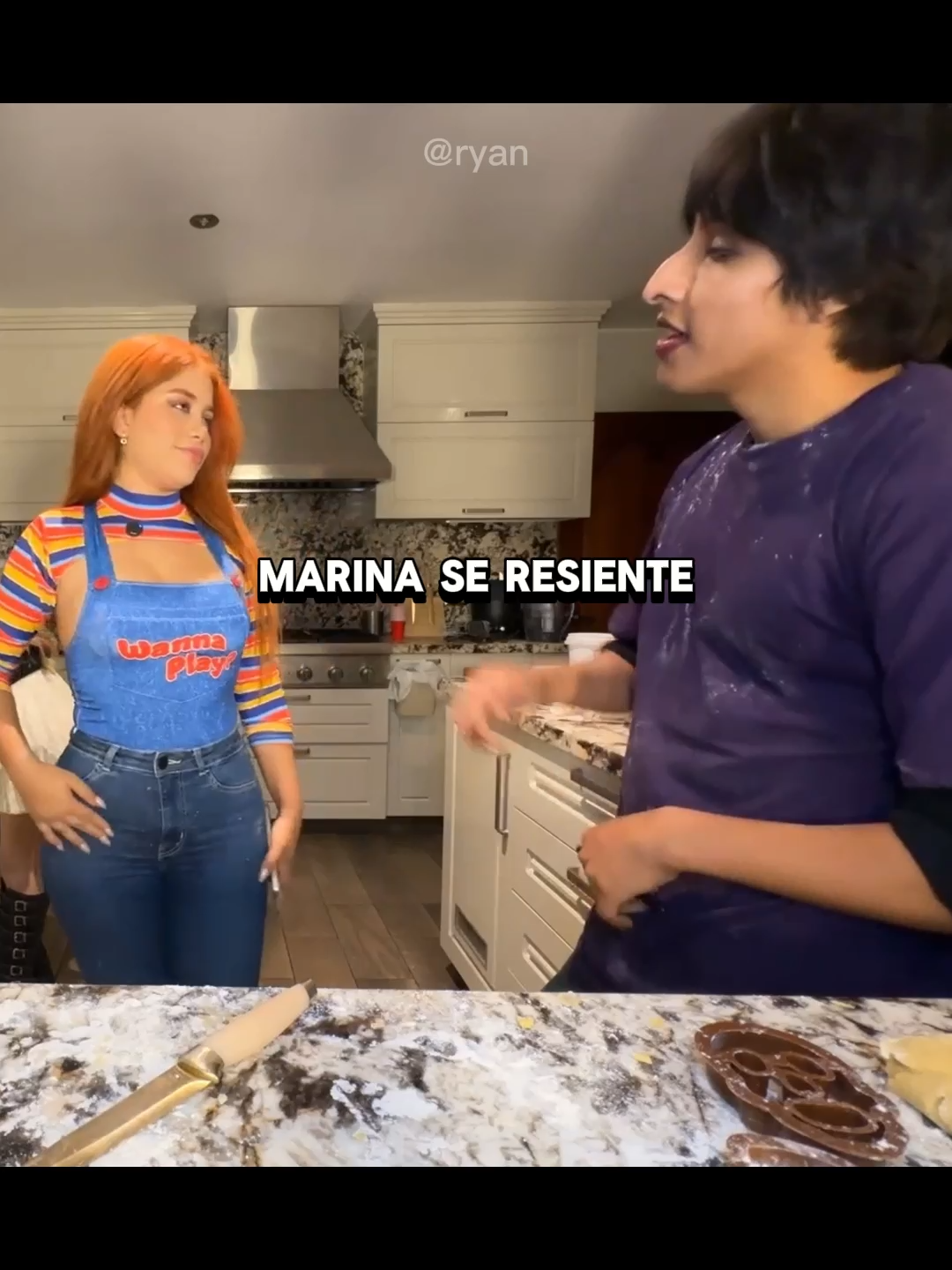 Marina se resiente con Cristian #ryan.a92edits #sandraskins #marinagold