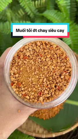 Muối tỏi ớt chay siêu cay rang tay truyền thống #muoitayninh #muoisac #huyenmix #xuhuong 