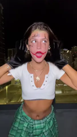 did we win this trend? #halloween #costume #joker #harleyquinn joker and Harley Quinn couple Halloween costume 