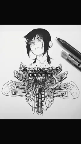 me and my cybernetic desires against the universe #fyp #cyberpunk #cyborg #mechanic #robot 