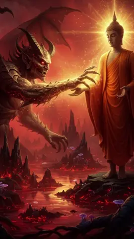 The Buddha’s Compassion Embraced Even the Demon. #buddha #buddhism #buddhist #calm #mercy