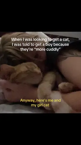 I LOVE MY BABY GIRL #orangecat #fyp #catsoftiktok #crazycatlady #foryou 