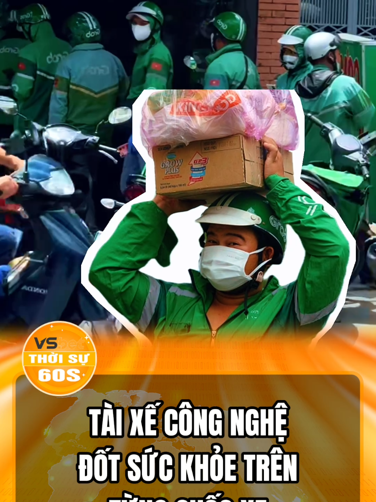 Tài xế công nghệ đốt sức khỏe trên từng cuốc xe #tintuc #tinnong #shipper #ship 
