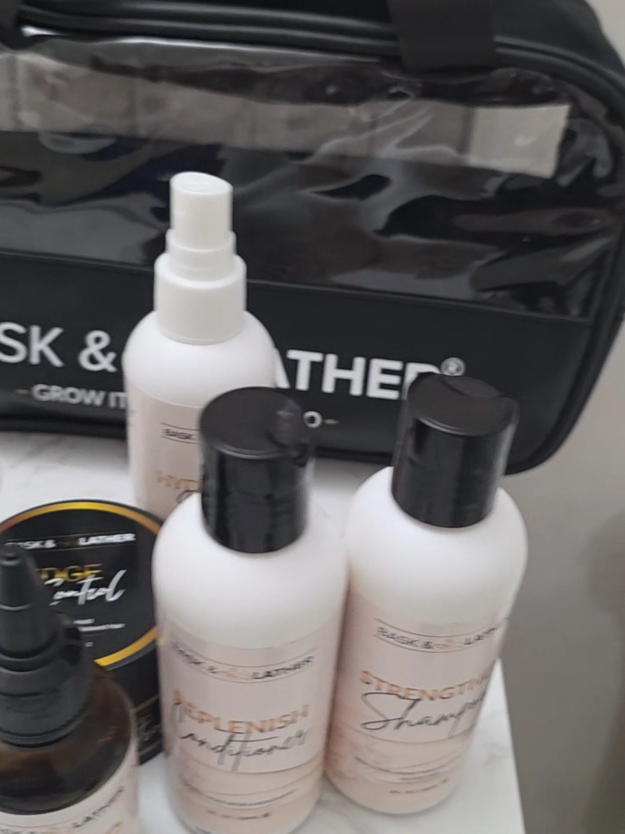 The bask and lather on the go kit is back in stock for a limited time only.  #baskandlather #hairgrowthjourney #scalpstimulator #tiktokshopcybermonday #tiktokshopcreatorpicks 