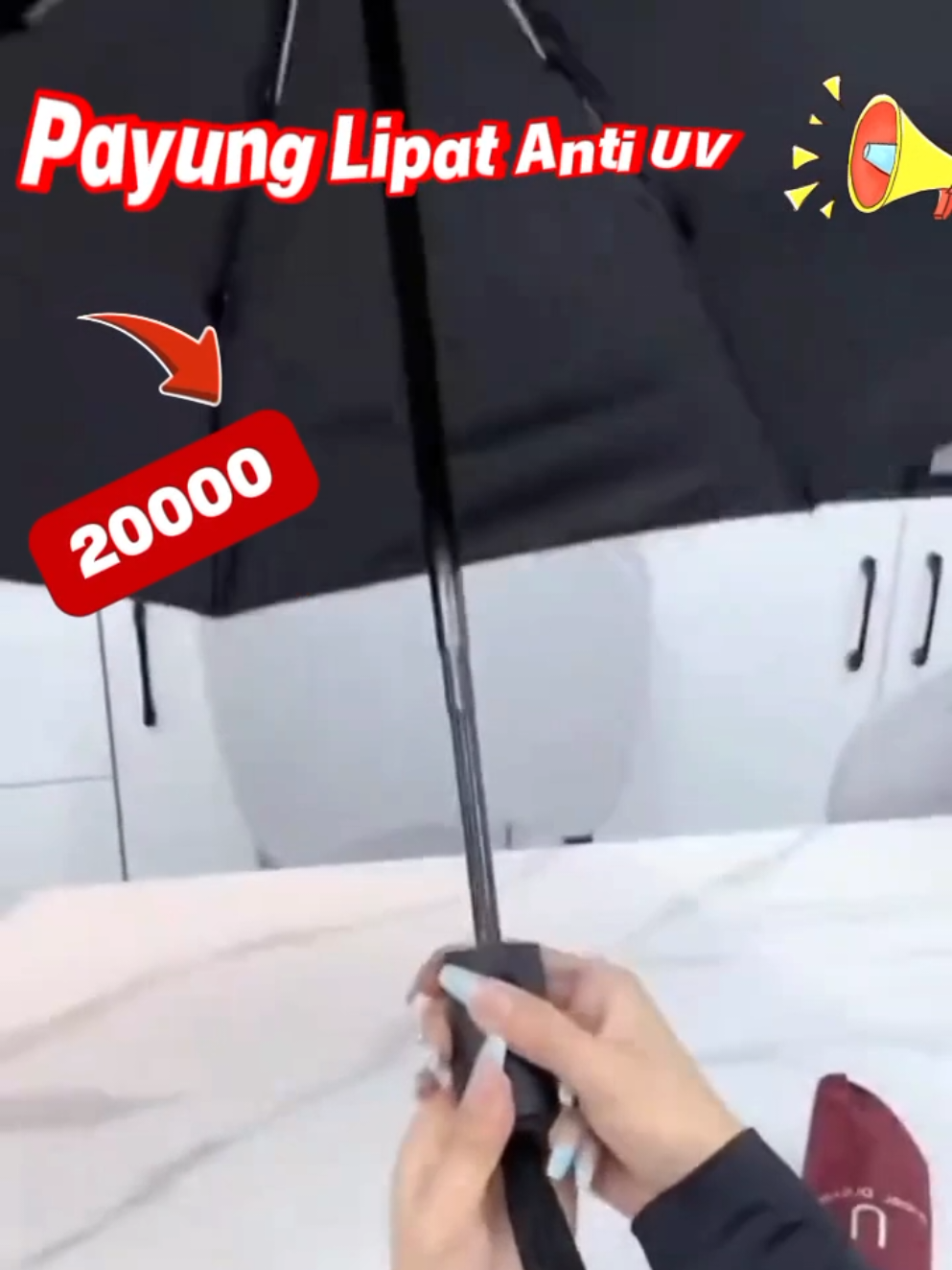 Payung lipat anti UV sinar matahari..harga Murmer otomatis ..check out sekarang  #payunglipat #payungantiuv #payunglipatotomatis 