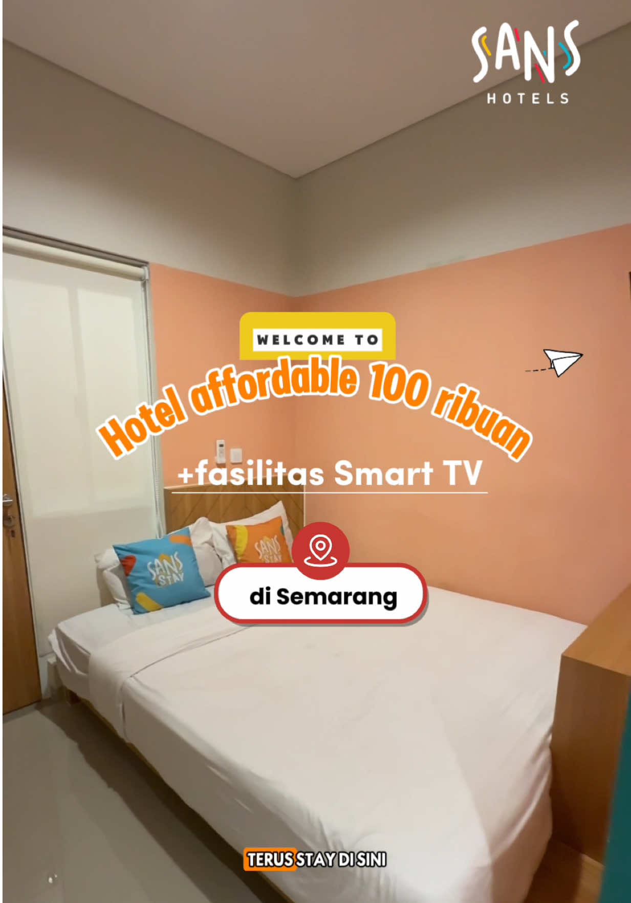 Hotel baru di Semarang yang bersih, strategis harganya start from 100 ribuan aja loh 🥳 Kalau kamu ada agenda ke Semarang, aku rekomendasiin stay disini 📍 Sans Stay Nagomi Semarang  Lokasinya juga hanya 12 menit dari Masjid Agung Jawa Tengah Booking lewat RedDoorz, pakai kode 