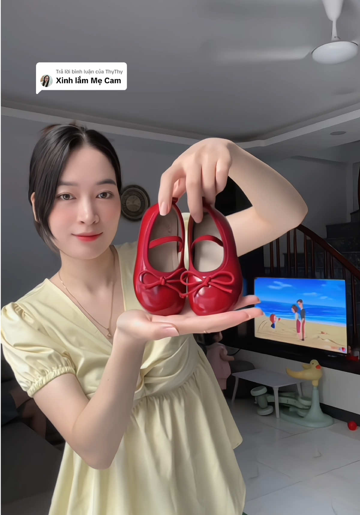 Trả lời @ThyThy giày búp bê cho bé #mevabe #mevabe #giaychobe #giaychobegai #giaybupbebegai 