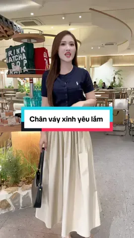 Chân váy thiết kế cao cấp xinh lắm #chanvaynu #chanvaycongso #chanvaydai #anhlonglanhreview #anhlonglanh 
