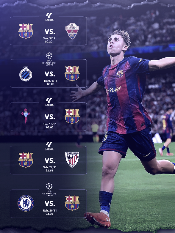 Berikut jadwal Barcelona dibulan November. di save biar ga lupa 👌🏽 Hopefully November will be better. 😄 - - #fcbarcelona #viscabarca  #footballedit #foryoupage 