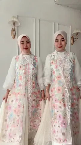 Evanthe Model 4 #oliviamo #promomakangajian #dresslebaran2026 #dressouter #flowerembroidery 