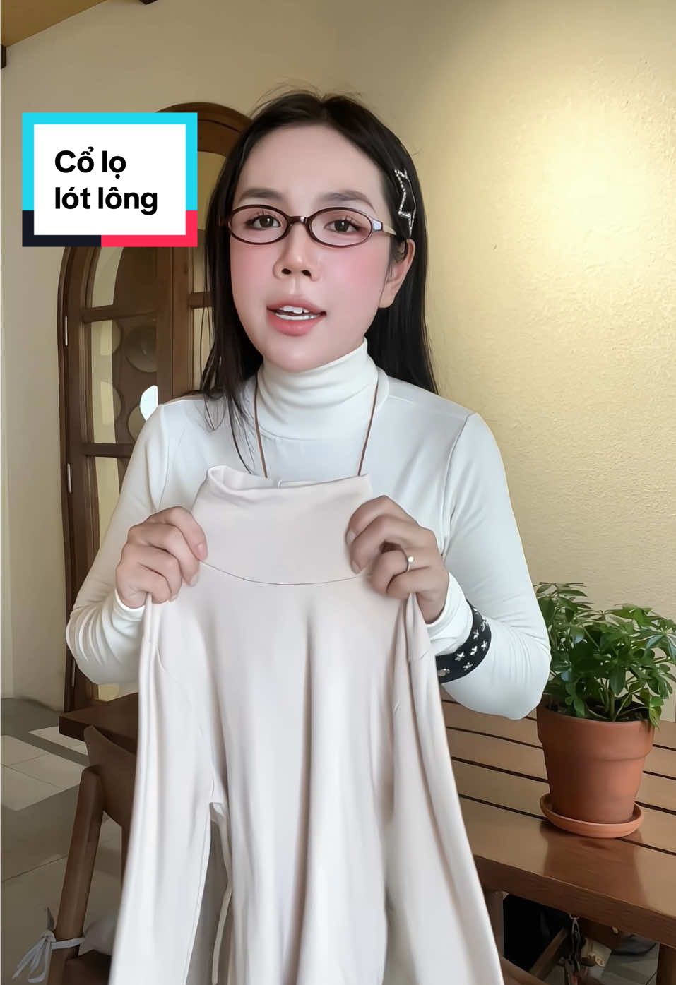 Cổ lọ lót lông #trangchoichang25 #thoitrangnu #thoitrang #aocolo #aogiunhiet 