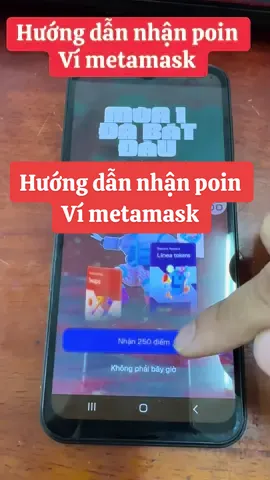 Hướng dẫn nhận poin  Ví metamask #bitcoin #metamask #crypto #ethereum #mmo 