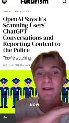 ChatGPT is now sending all of your conversations to the police. Here are 3 settings to prevent that #chatgpt #ai #chatgpthack #chatgpttips #fyp 