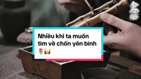 Nhiều khi ta muốn tìm về chốn yên bình 🌷🥃#uongtra #uongtradi #tràđạo #binhyen #xuhuong 