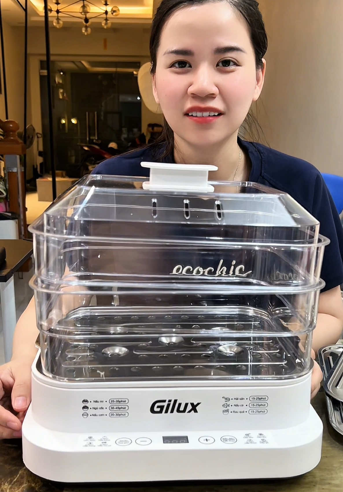 Nồi hấp điện đa năng Gilux 24 lít #xuhuong #noihap #noihap3tang #noihapdien #noihapgilux 