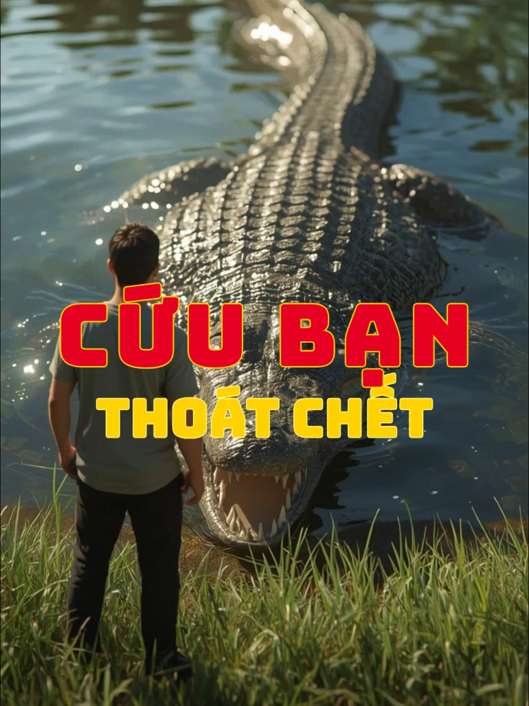 Steve Irwin Cứu Bạn Thoát Khỏi Hàm Cá Sấu!! #suthatkhoahoc #viral