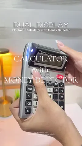 Dual display na with money detector pa! perfect sa business mo✨ #dualdisplaycalculator #calculator #calculatorwithmoneydetector #businesscalculator #dualdisplay 