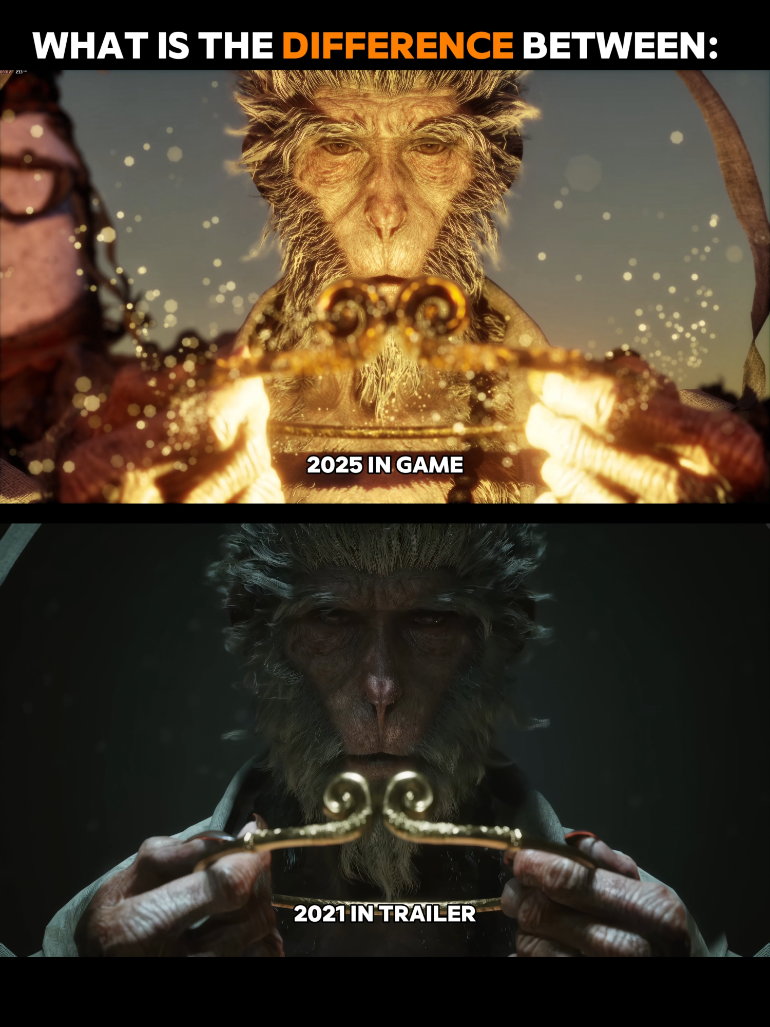 𝐈𝐧 𝐭𝐫𝐚𝐢𝐥𝐞𝐫 𝟐𝟎𝟐𝟏 𝐯𝐬 𝐈𝐧 𝐠𝐚𝐦𝐞 𝟐𝟎𝟐𝟓  #blackmythwukong #blackmythwukonggameplay #blackmythwukongedit