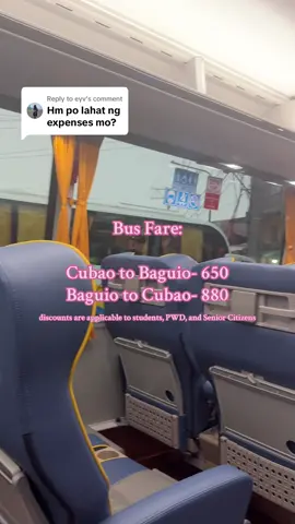 Replying to @eyv One-day trip to Baguio expense breakdown 😁 I’ll try to minimize my gastos when I get back so we can tipid hehe #solotravel #travelph #traveltiktok #foodtiktok #solodate 