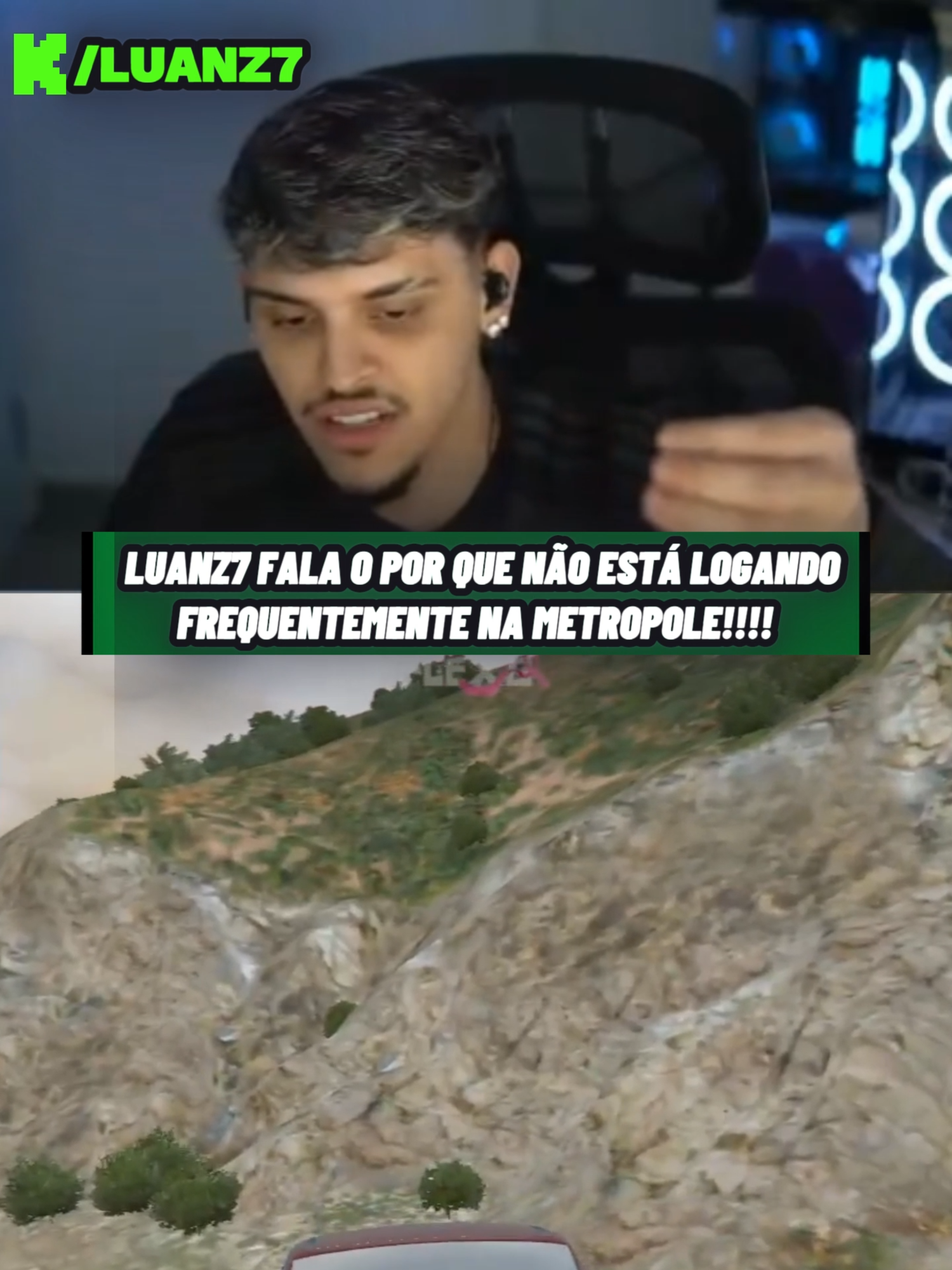 LUANZ7 FALA O POR QUE NÃO ESTÁ LOGANDO FREQUENTEMENTE NA METROPOLE E FALA SOBRE NOVO RP QUE ESTÁ CRIANDO! 