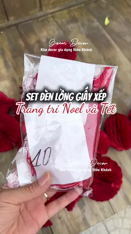 Set đèn lồng giấy trang trí Giáng Sinh và Tết #guemdecor #khodecorgiadunghieukhanh #phukiennoel #trangtrinoel #trangtritet 