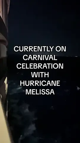 Rough sea in the Caribbean tonight. Praying for all family and friends in Jamaica that is affected by Hurricane Melissa. This ship is definitely rocking right now. #hurricanemelissa #hurricaneseason #carnivalcelebration 