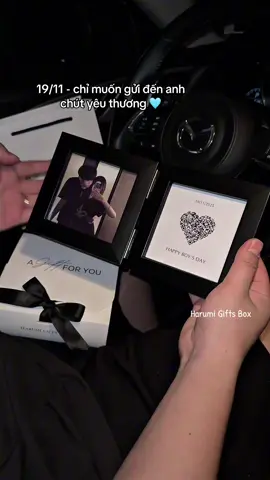 19/11 - chỉ muốn gửi đến anh chút yêu thương 🩵#quatangnguoiyeu #loinhanqr #quoctenamgioi #harumigiftsbox #CapCut 