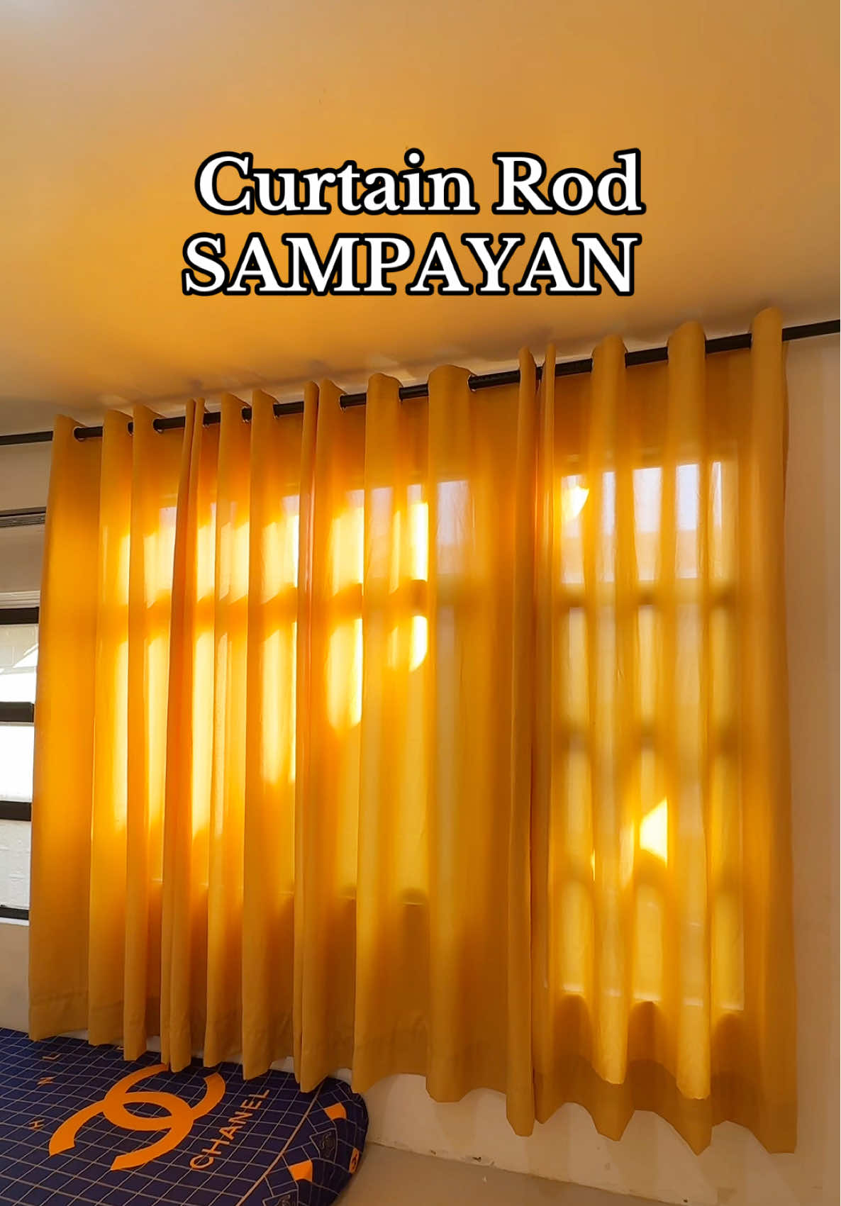 Adjustable Telescopic curtain Rod SAMPAYAN indoor outdoor! 310-360cm! #adjustablecurtainrod  #curtainrod #rod #sampayan #sampayanngdamit 