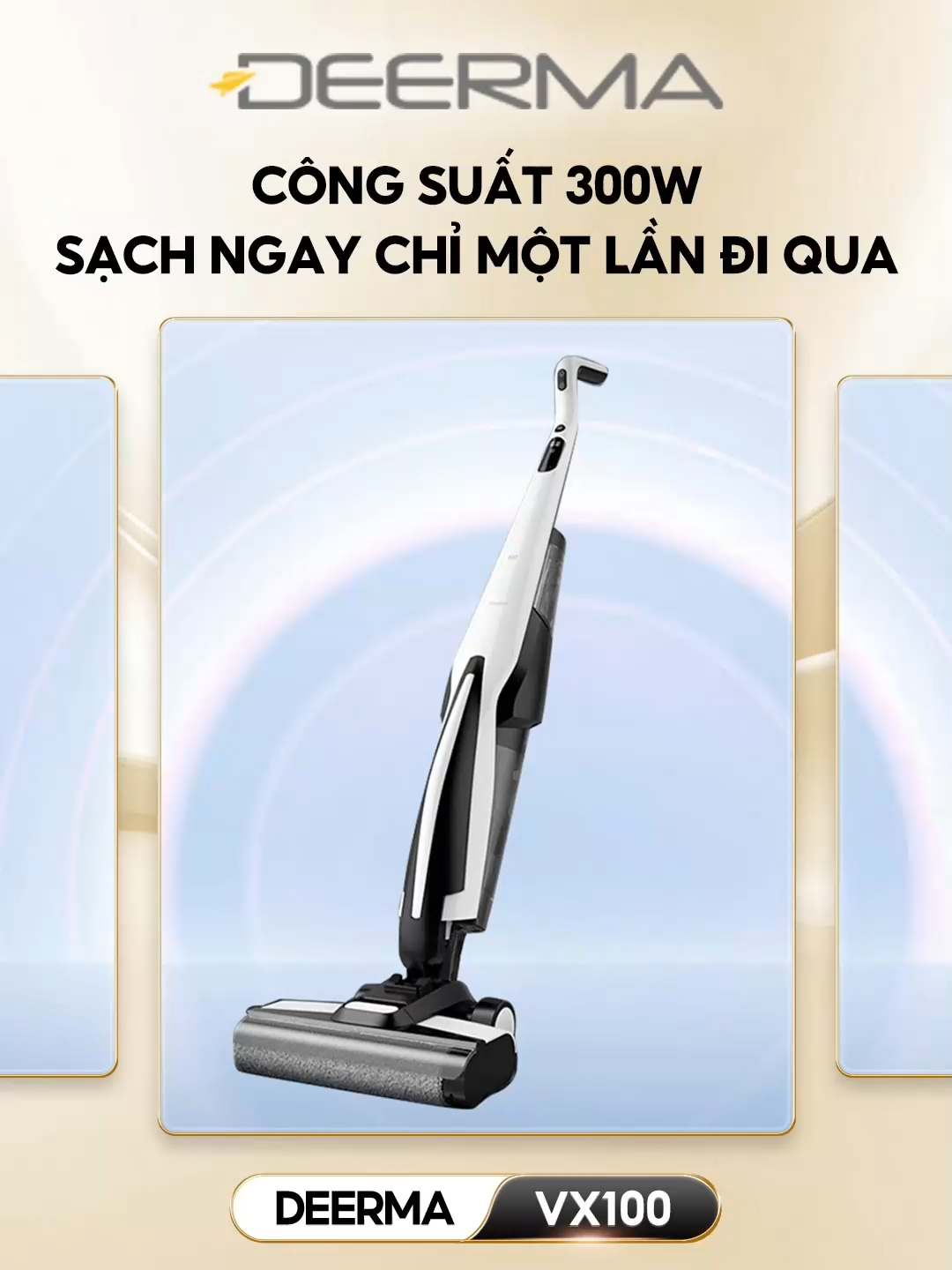 Cầm nhẹ tay – hút sạch sàn 💪 VX100 không dây, nhỏ gọn, chạm sát mép tường – bụi bay đâu cũng bị “bắt”! #mayhutbuikhongday #conlanchamsatmep #namphang180 #swissppa #deermavx100 #deermavietnam #deermapremium #deermadaily