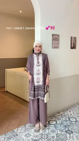 Oneset lebaran akan segera launching  #promomakangajian #fyp #oneset #setelanwanita #outfitlebaran 