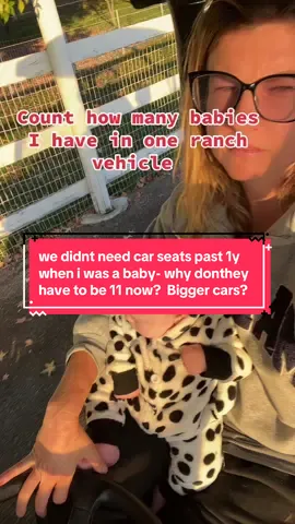 I mean I grew up without seat belts. My best friends dad had us in the back of a truck in lawn chairs resting against the tail gate cruising and even back then some woke ass people gave him problems but we rode on and are fine. This is the next generation. #thisissatire #ranchkids #kidsoftiktok #momtok #badmomclub 