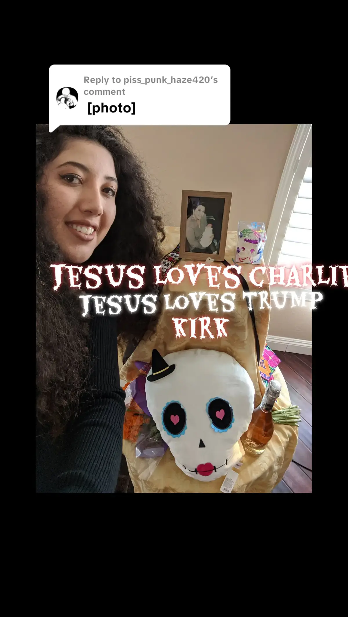 Replying to @piss_punk_haze420 ☆Jesus Loves Charlie Kirk #donaldtrump 