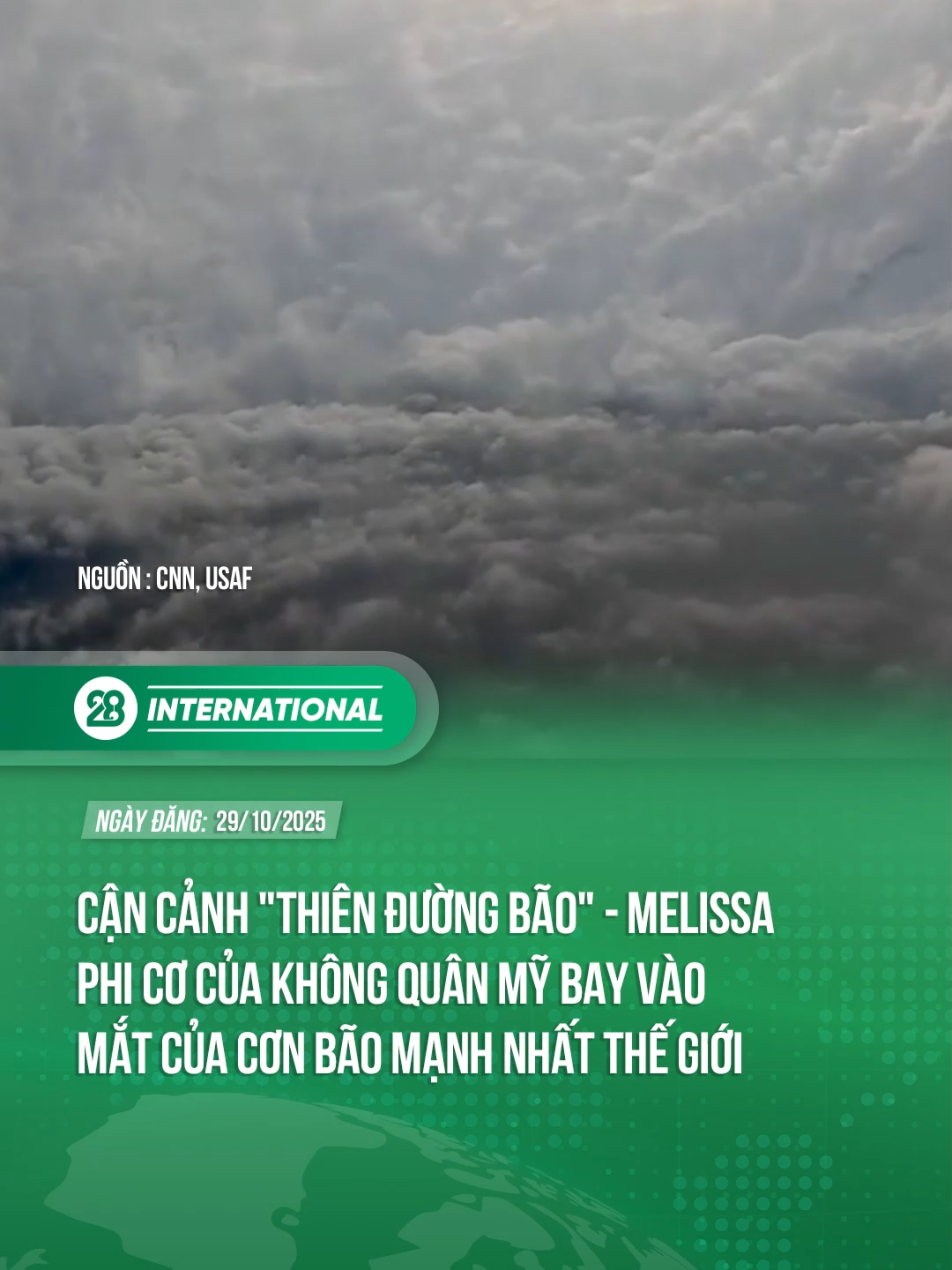 CẬN CẢNH 'THIÊN ĐƯỜNG' BÃO MELISSA - CƠN BÃO MẠNH NHẤT THẾ GIỚI #28international #theanh28news #trending #news #melissa
