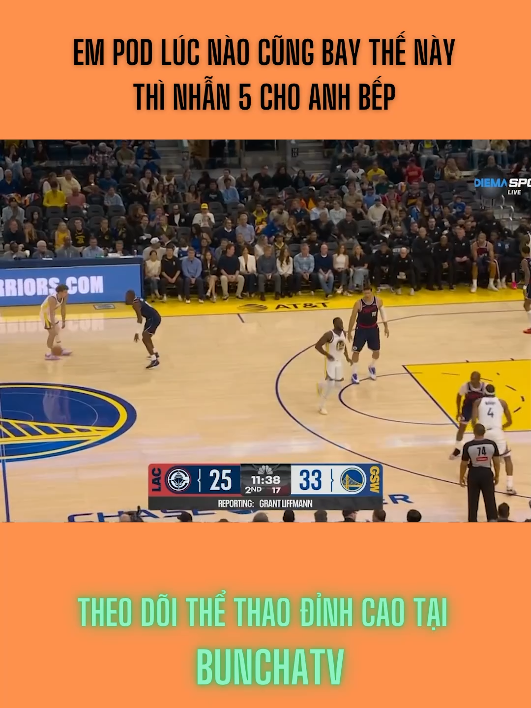 Từ thủ tới công em Pod đi mây về gió ...  #sport #NBA #nbaregularseason #bball #basketball #goldenstatewarriors #gsw #losangelesclippers #podziemski #fyp