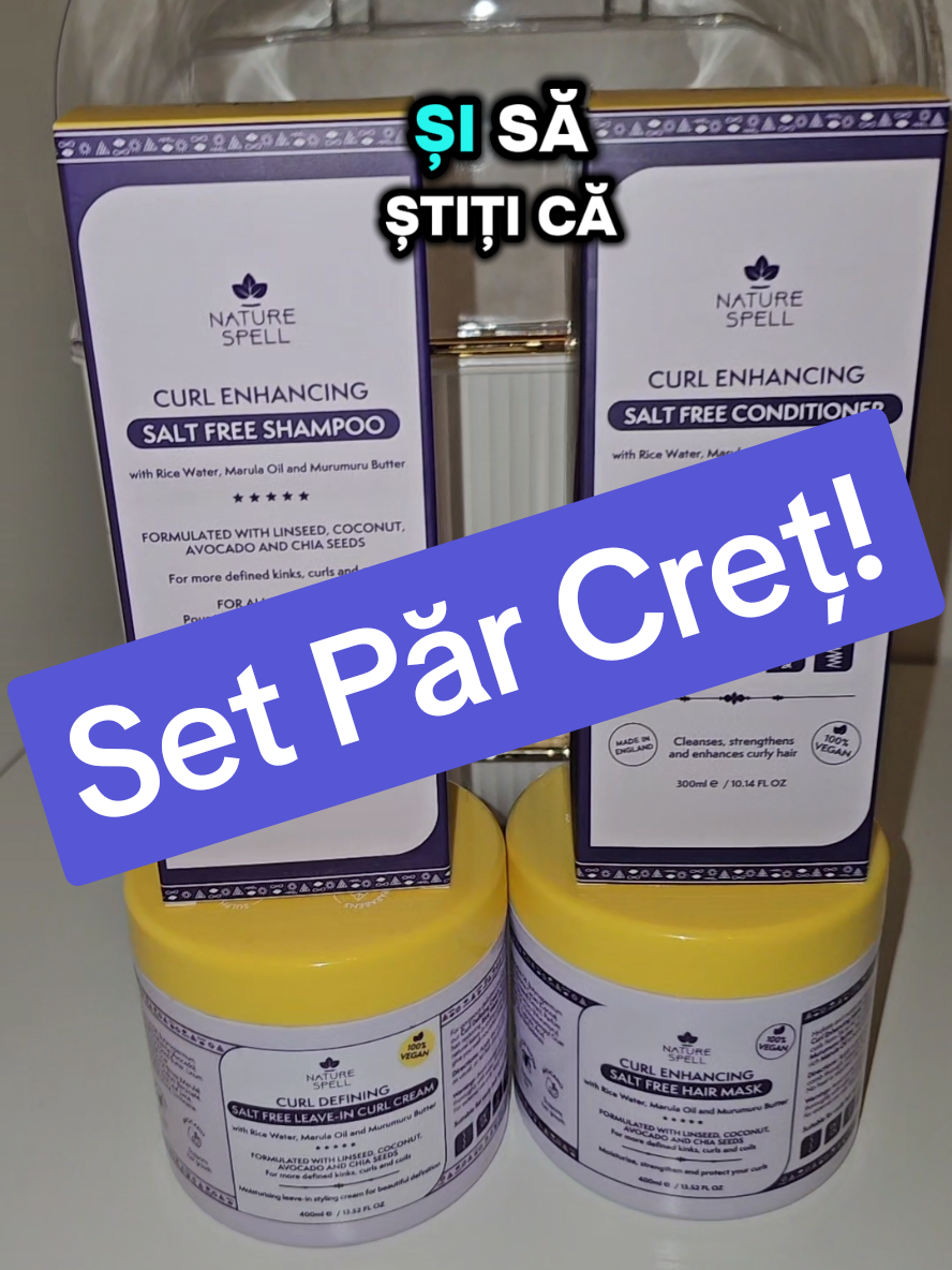 Produse special pentru păr creț/ondulat! Găsiți produsele de la Nature Spell mereu in videoclipurile mele sau la mine în vitrină! #nature_spell_curl_hair #naturespelluk #nature_spell_curl_hair #produse_par_tiktokshop #par_cret_natural 